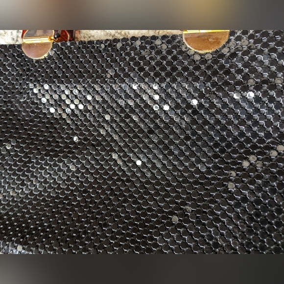 Vintage Black Metal Mesh Handbag - Picture 10 of 13